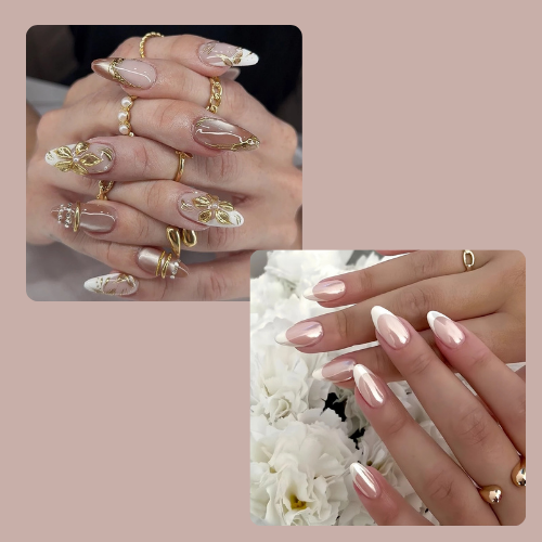 10-Piece 3D Press-On Nails | Handmade Y2K Nail Art Set with 4-in-1 Tools