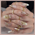 10-Piece 3D Press-On Nails | Handmade Y2K Nail Art Set with 4-in-1 Tools