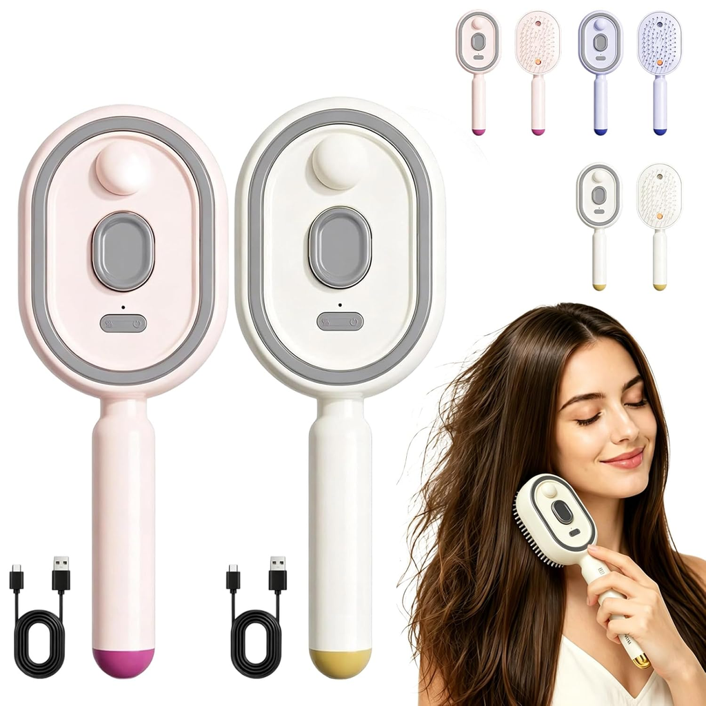Red Light Scalp Massager Comb | USB Rechargeable Vibrating Hair & Scalp Massager