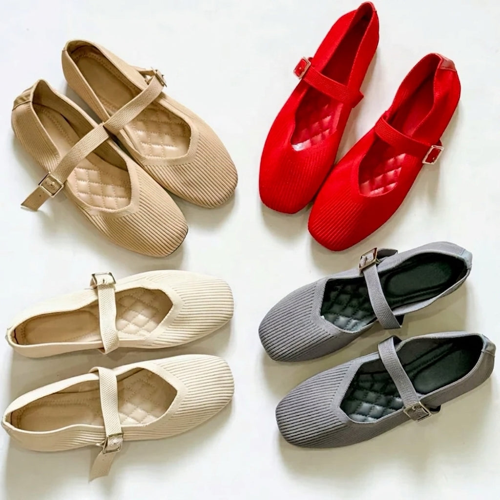 Mary Janes Knitted Doll Shoes | Lightweight Comfortable Casual Shoes