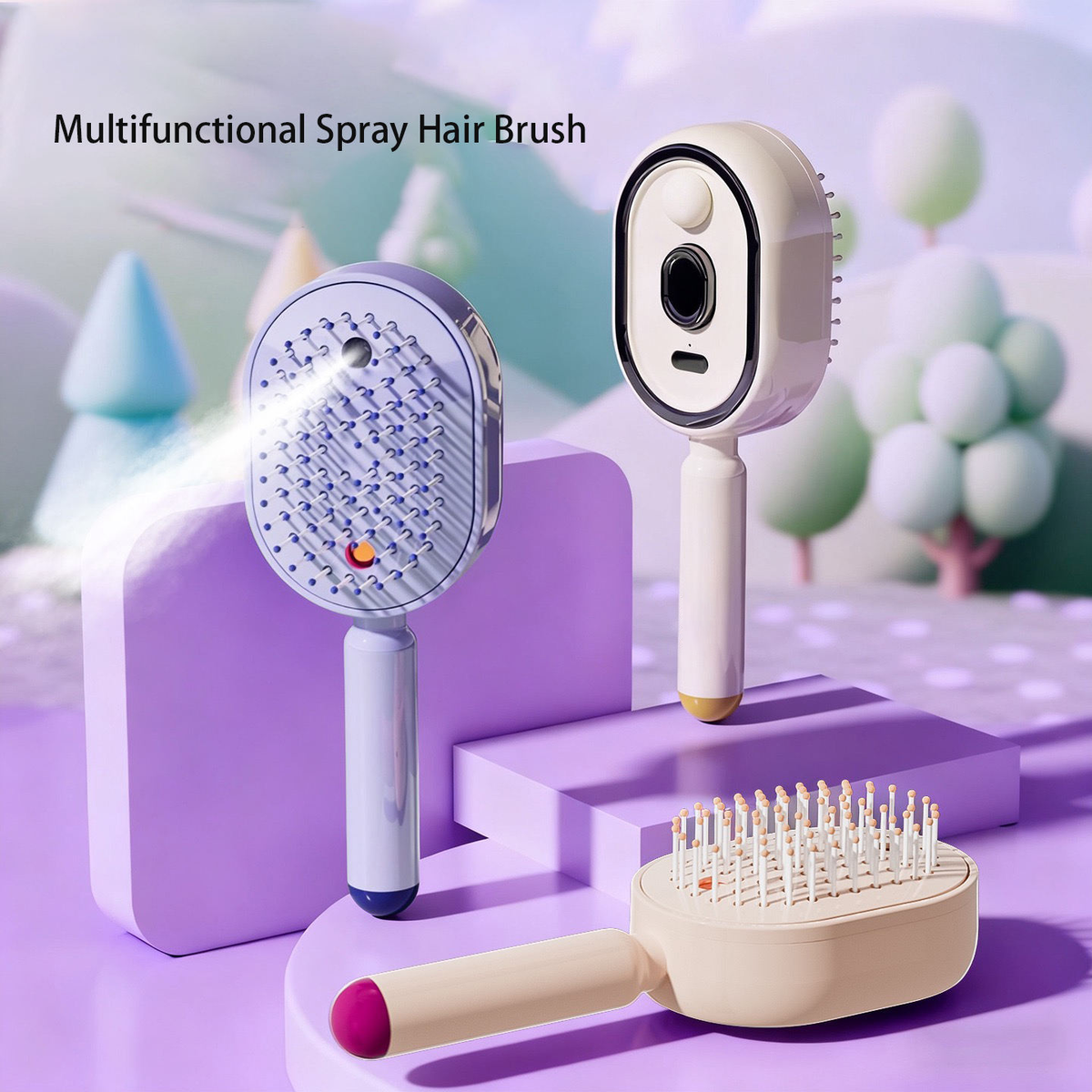 Red Light Scalp Massager Comb | USB Rechargeable Vibrating Hair & Scalp Massager