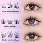 MakeUpMate100-120 Cluster False Eyelashes Self-Adhesive New Upgraded Softer Lashes Glue-Free 10-12mm