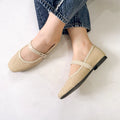 Women’s Native Rattan Mary Jane Flats | Comfortable Ballet Walking Shoes