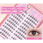 MakeUpMate100-120 Cluster False Eyelashes Self-Adhesive New Upgraded Softer Lashes Glue-Free 10-12mm