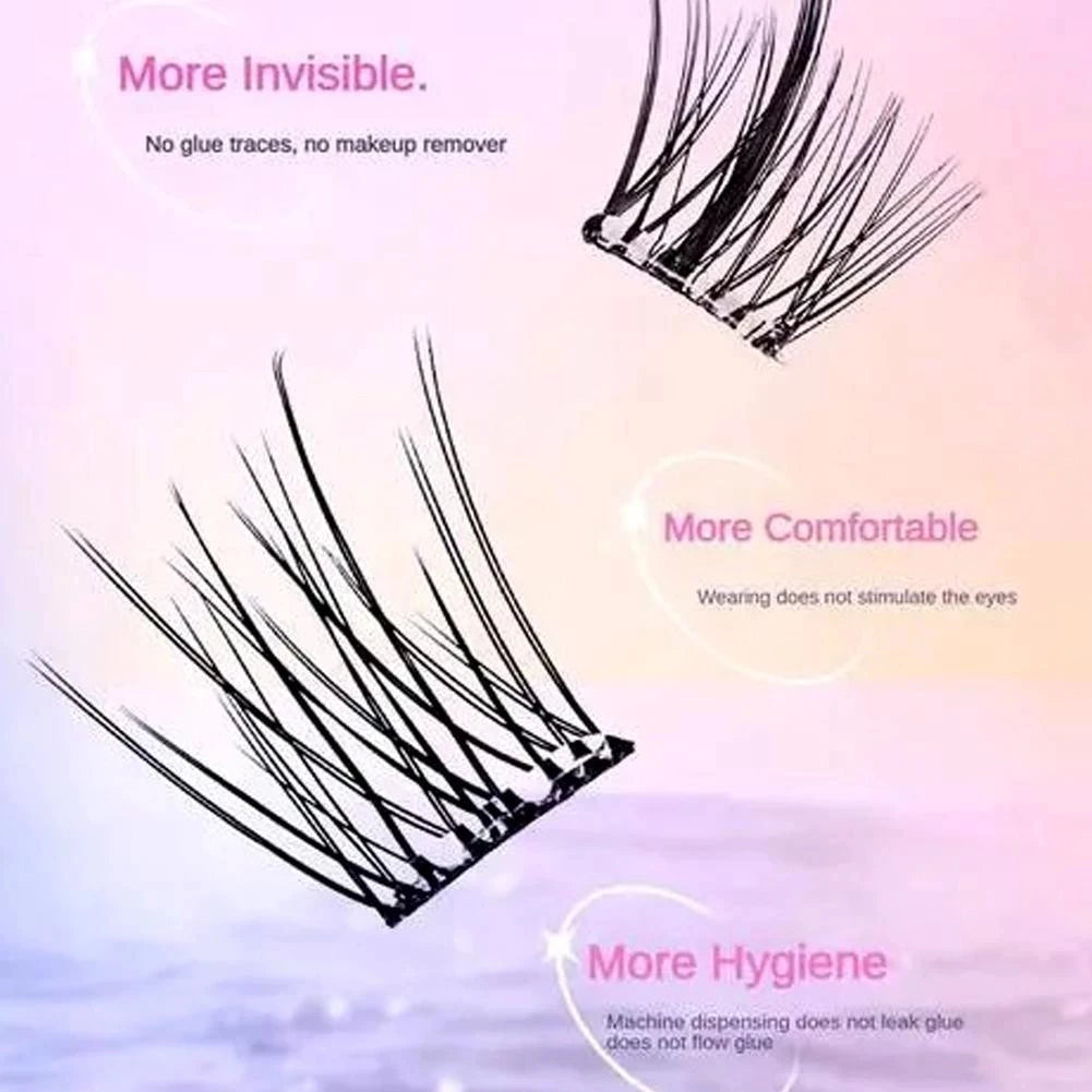 MakeUpMate100-120 Cluster False Eyelashes Self-Adhesive New Upgraded Softer Lashes Glue-Free 10-12mm